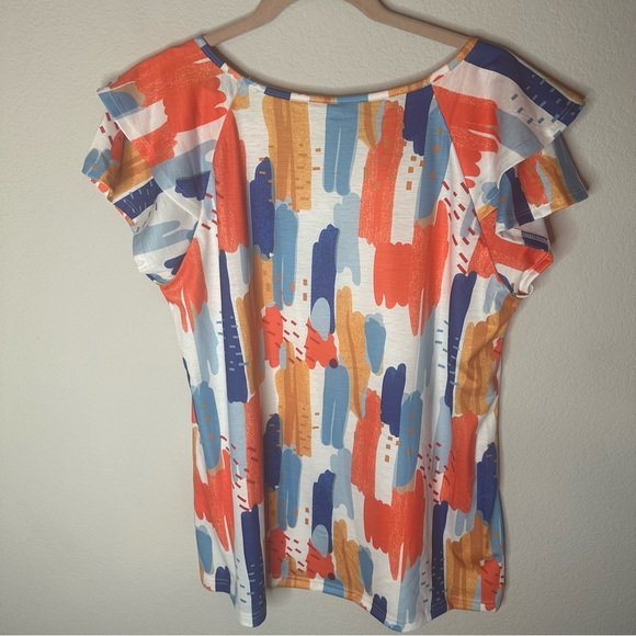 Colorful Abstract Print Top - Picture 4 of 10